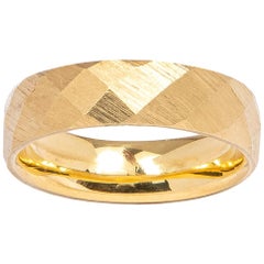 Yellow Faceted Gold Ring by Giancarlo Montebello