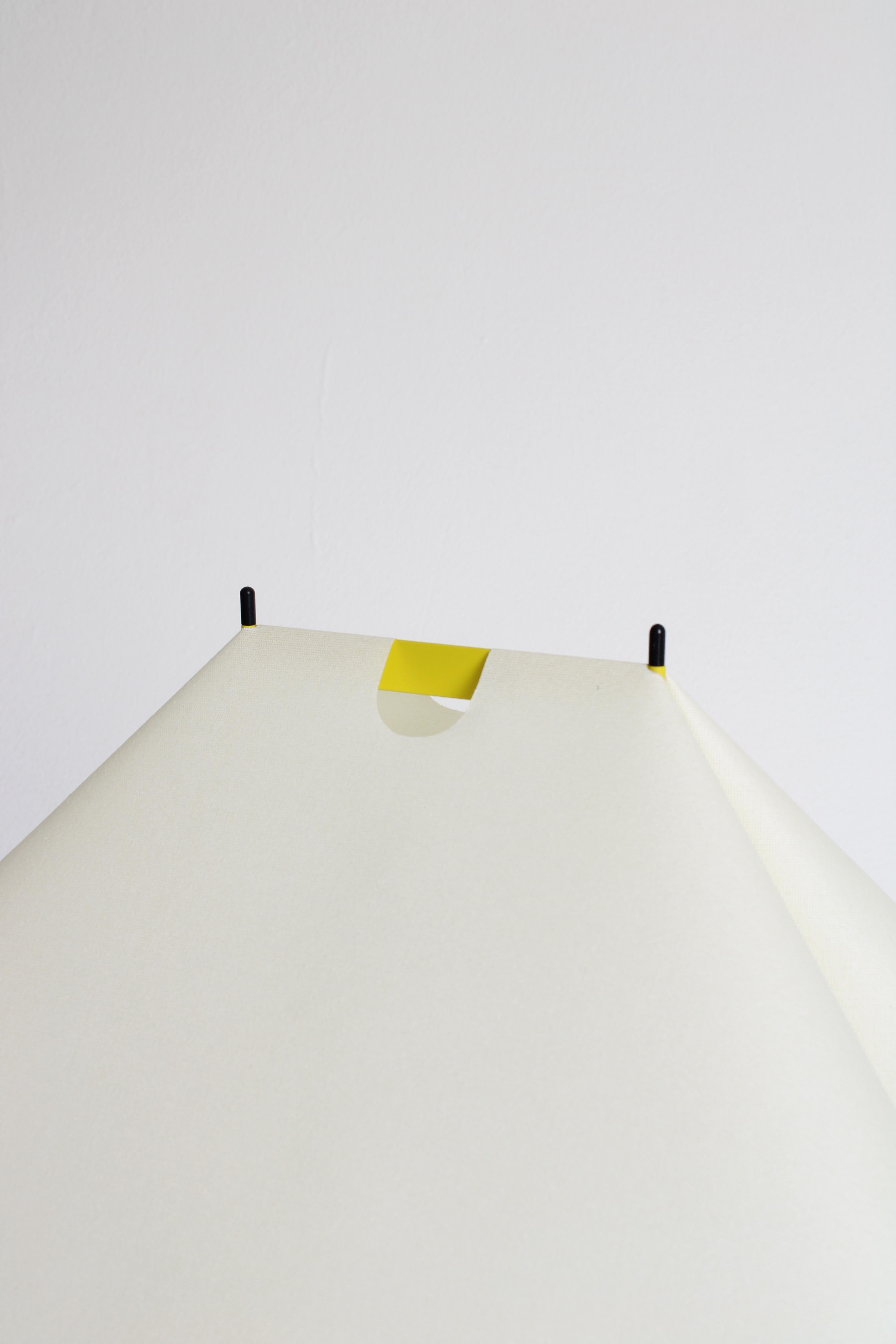 Late 20th Century Yellow Falene Table Lamp by Piero De Martini for Arteluce, 1980