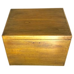Yellow Faux-Bois Pine Box