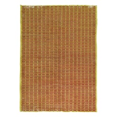 Vintage Yellow Field Turkish Deco Rug