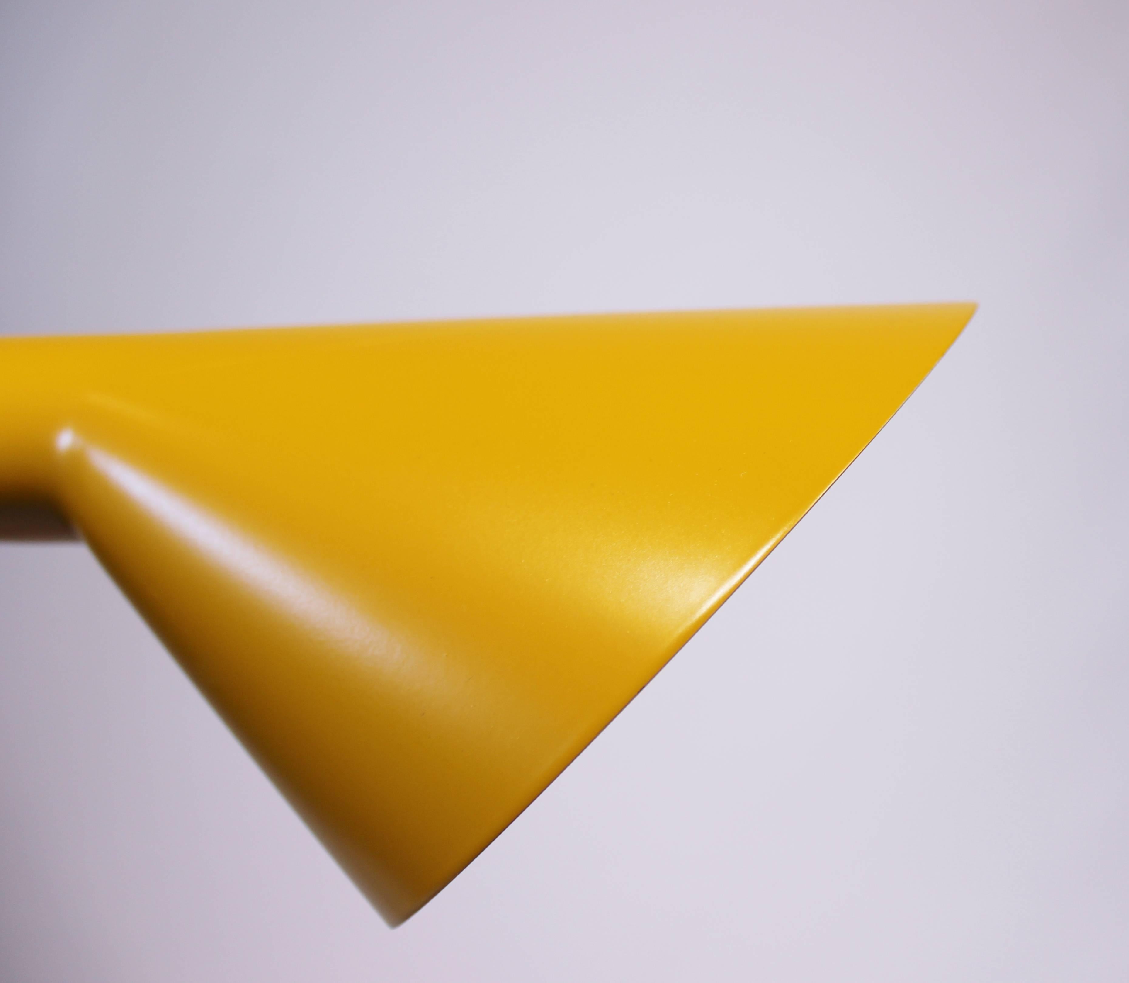 Yellow Floor Lamp Designed by Arne Jacobsen and Louis Poulsen 3