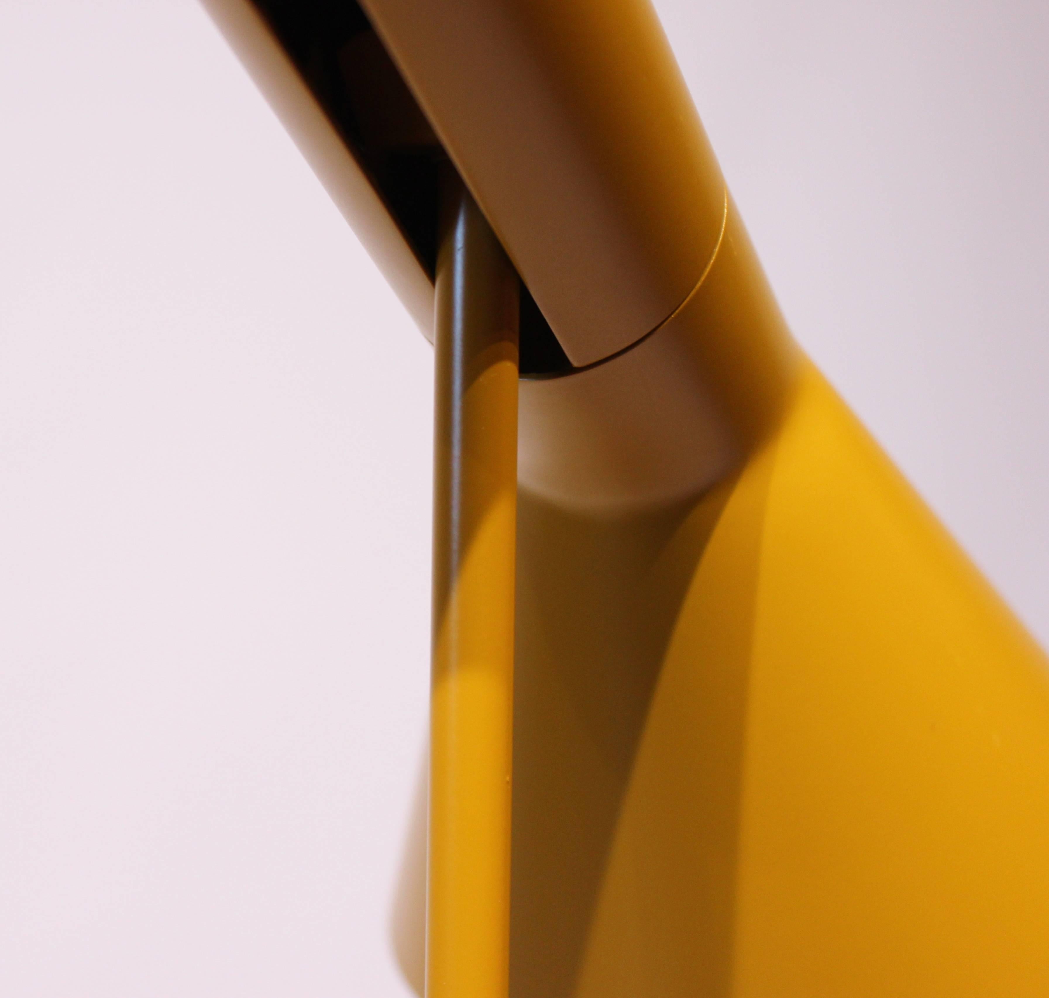 Yellow Floor Lamp Designed by Arne Jacobsen and Louis Poulsen 4