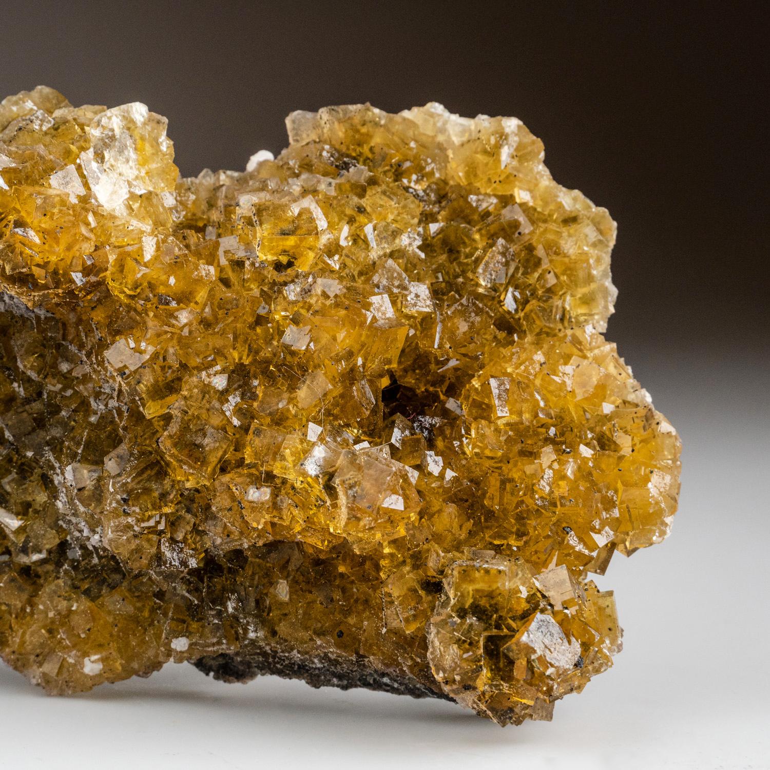 Other Yellow Fluorite from Moscona Mine, Villabona District, Asturias, Spain (1.8 lbs) For Sale