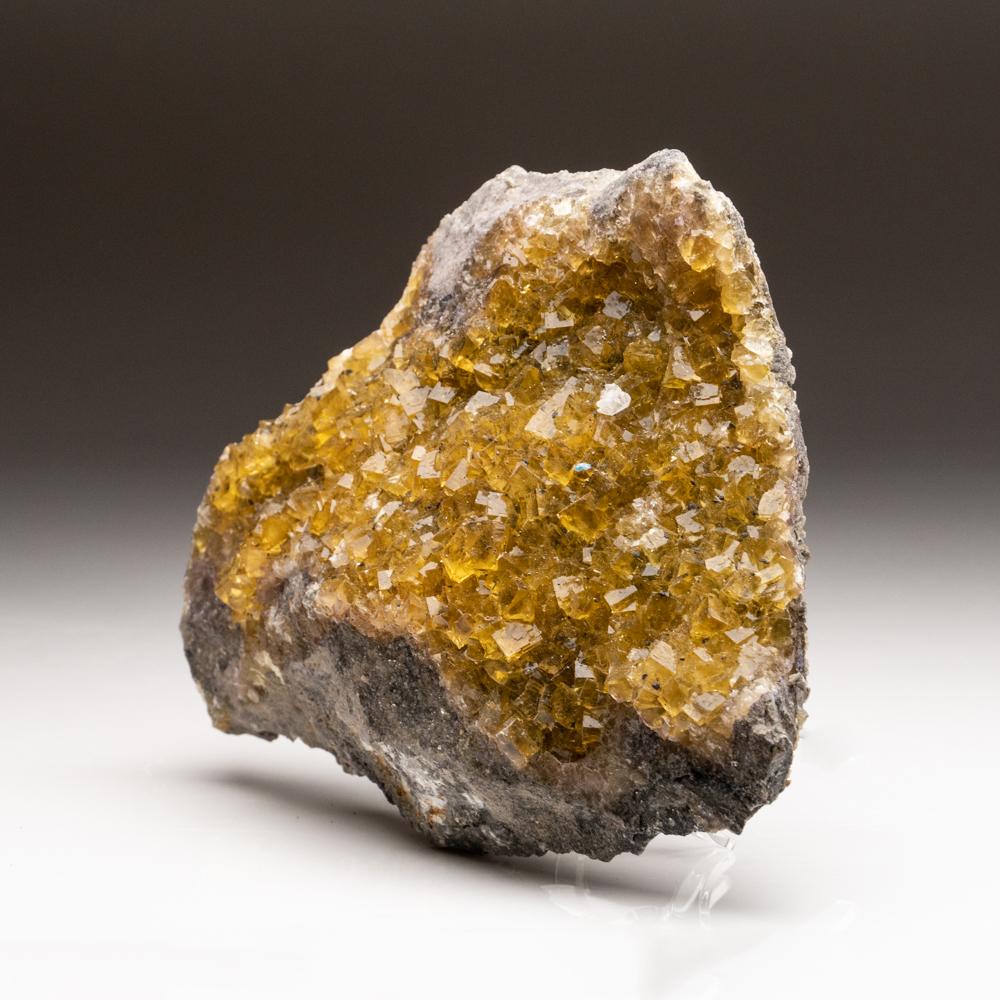 Fluorite jaune de la mine de Moscona, District de Villabona, Asturias, Espagne Neuf - En vente à New York, NY