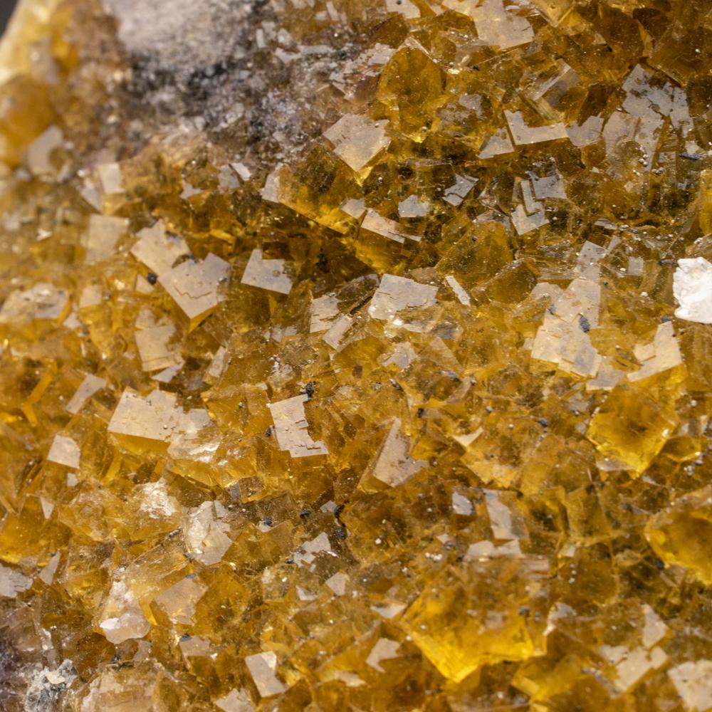 Autre Fluorite jaune de la mine de Moscona, District de Villabona, Asturias, Espagne en vente