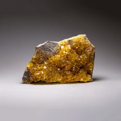 Yellow Fluorite from Moscona Mine, Villabona District, Asturias, Spain