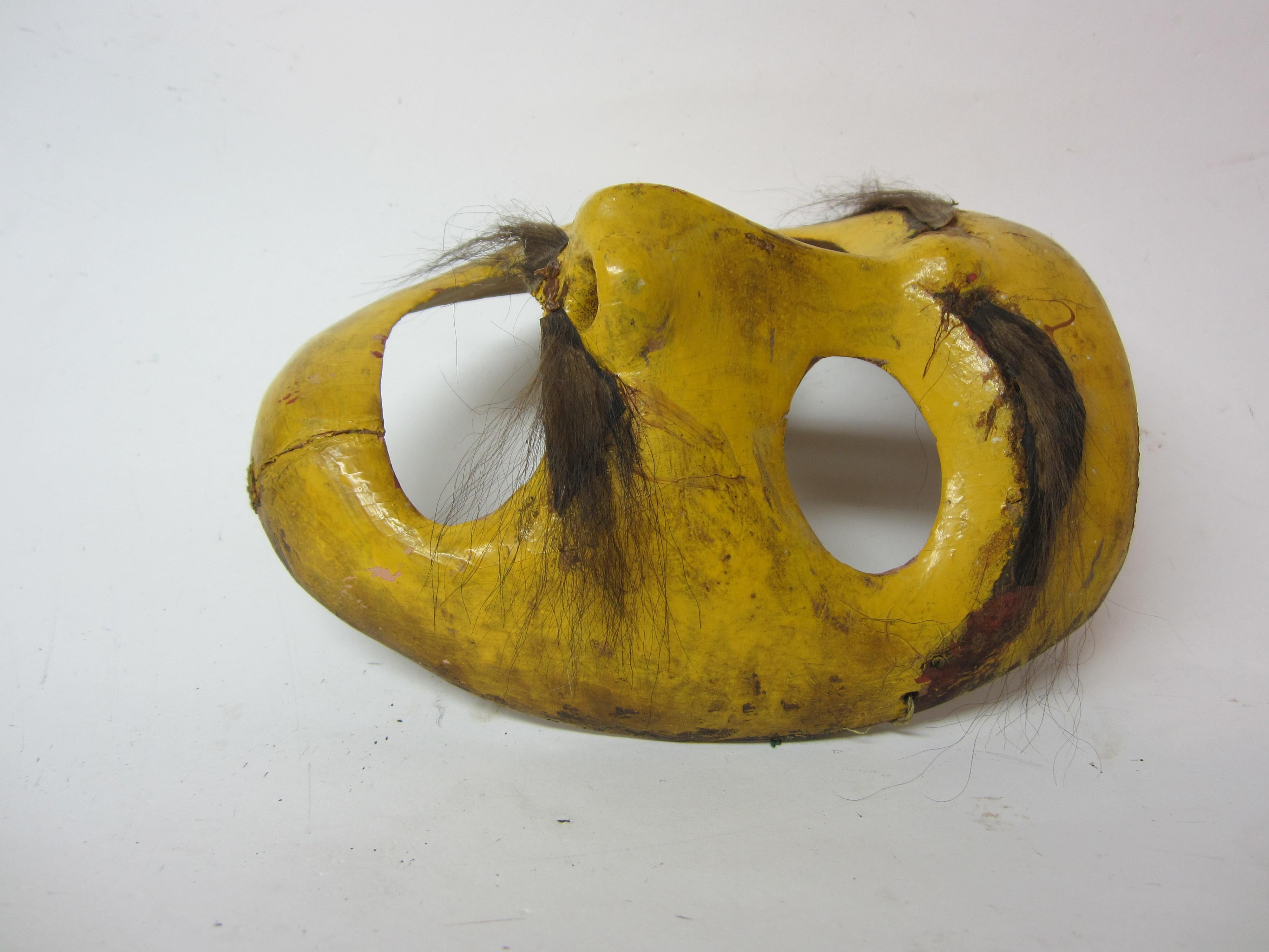 Yellow Folk Art Mask 2