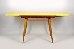 Yellow Formica Folding Dining Table, 1960s
