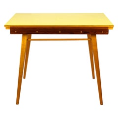 Yellow Formica Folding Dining Table, 1960s