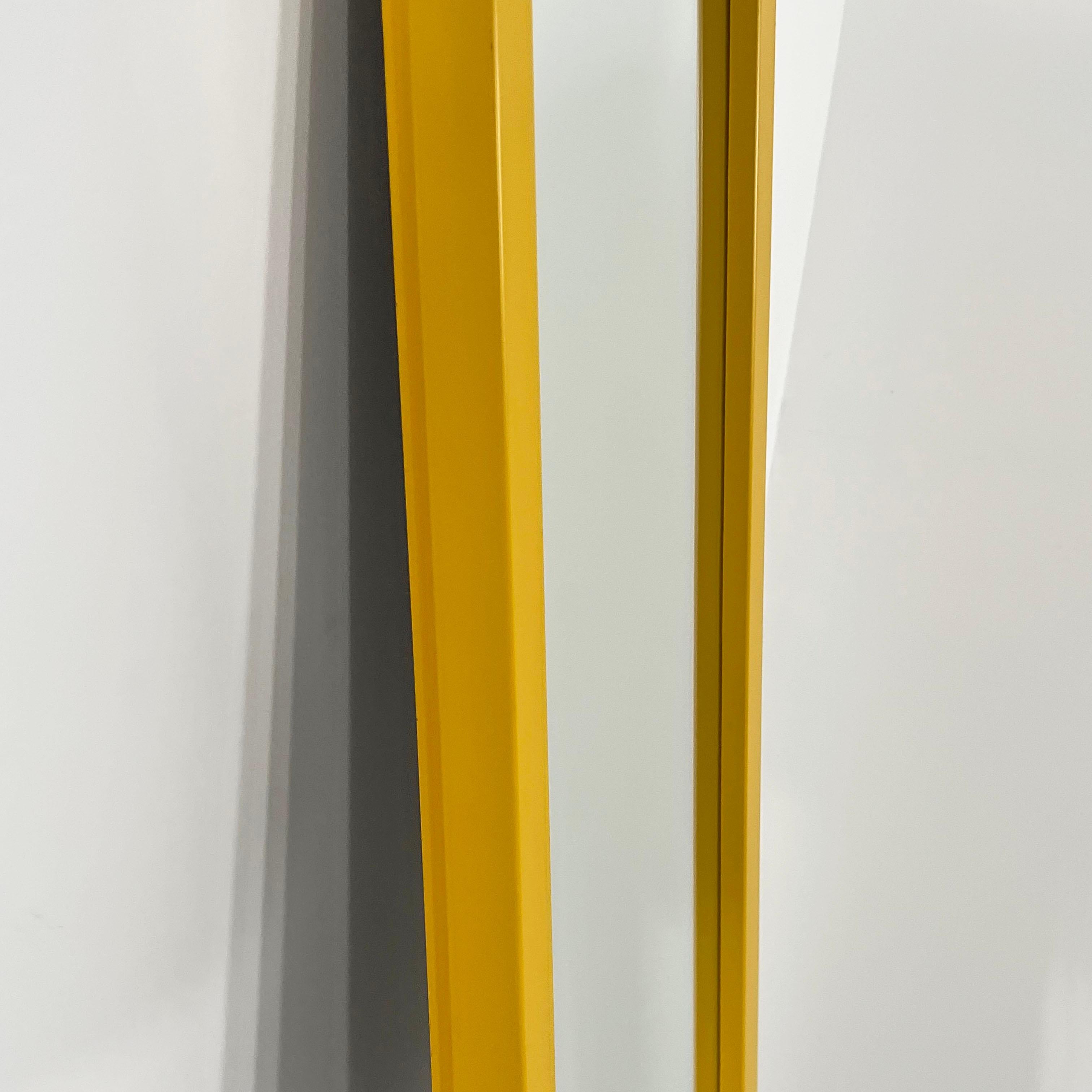 Yellow Frame Mirror by Anna Castelli Ferrieri for Kartell, 1980s In Good Condition In Ixelles, Bruxelles