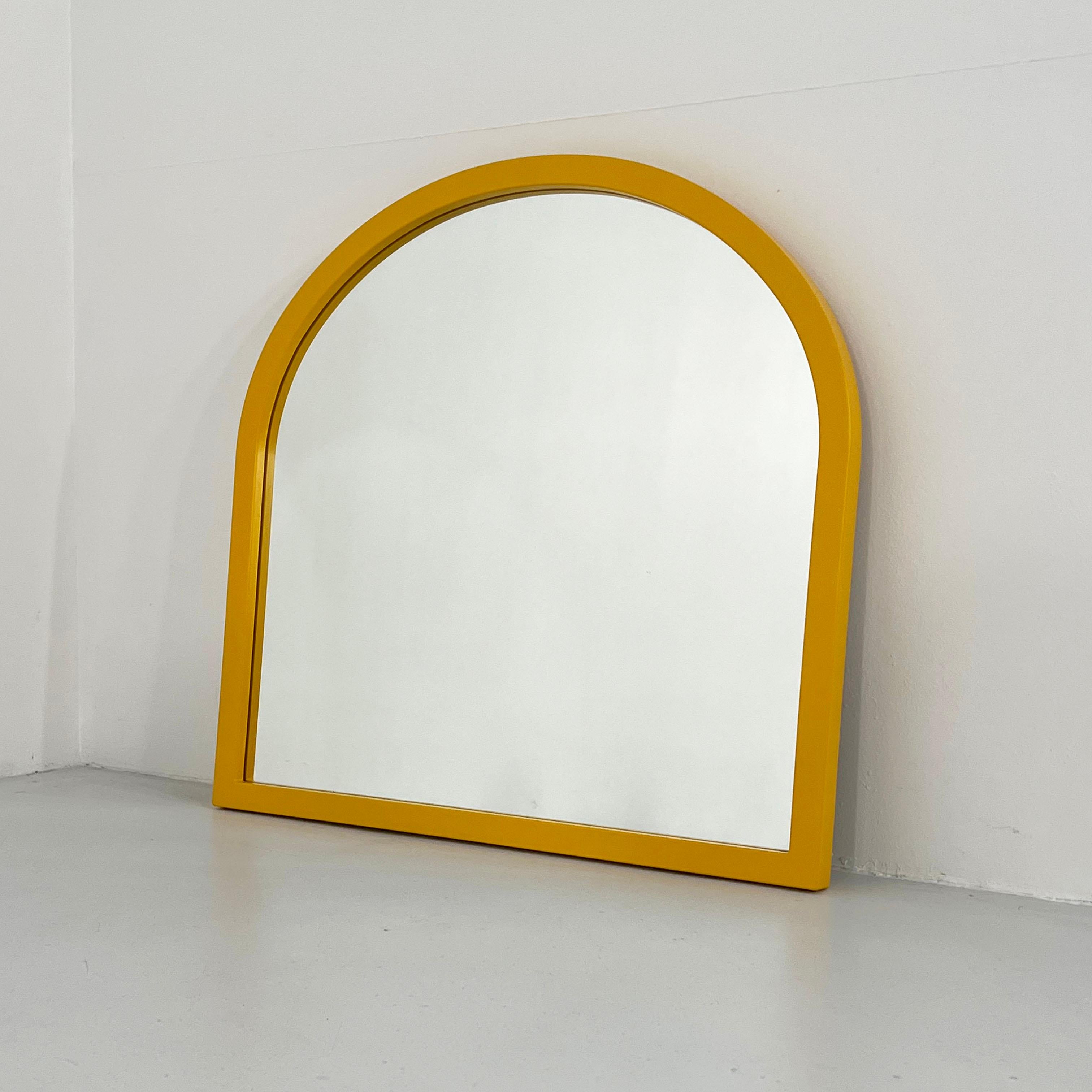 Yellow Frame Mirror Model 4720 by Anna Castelli Ferrieri for Kartell, 1980s
Designer - Anna Castelli Ferrieri
Producer - Kartell 
Model - Model 4720
Design Period - Eighties
Measurements - Width 65 cm x Depth 3 cm x Height 65 cm
Materials -