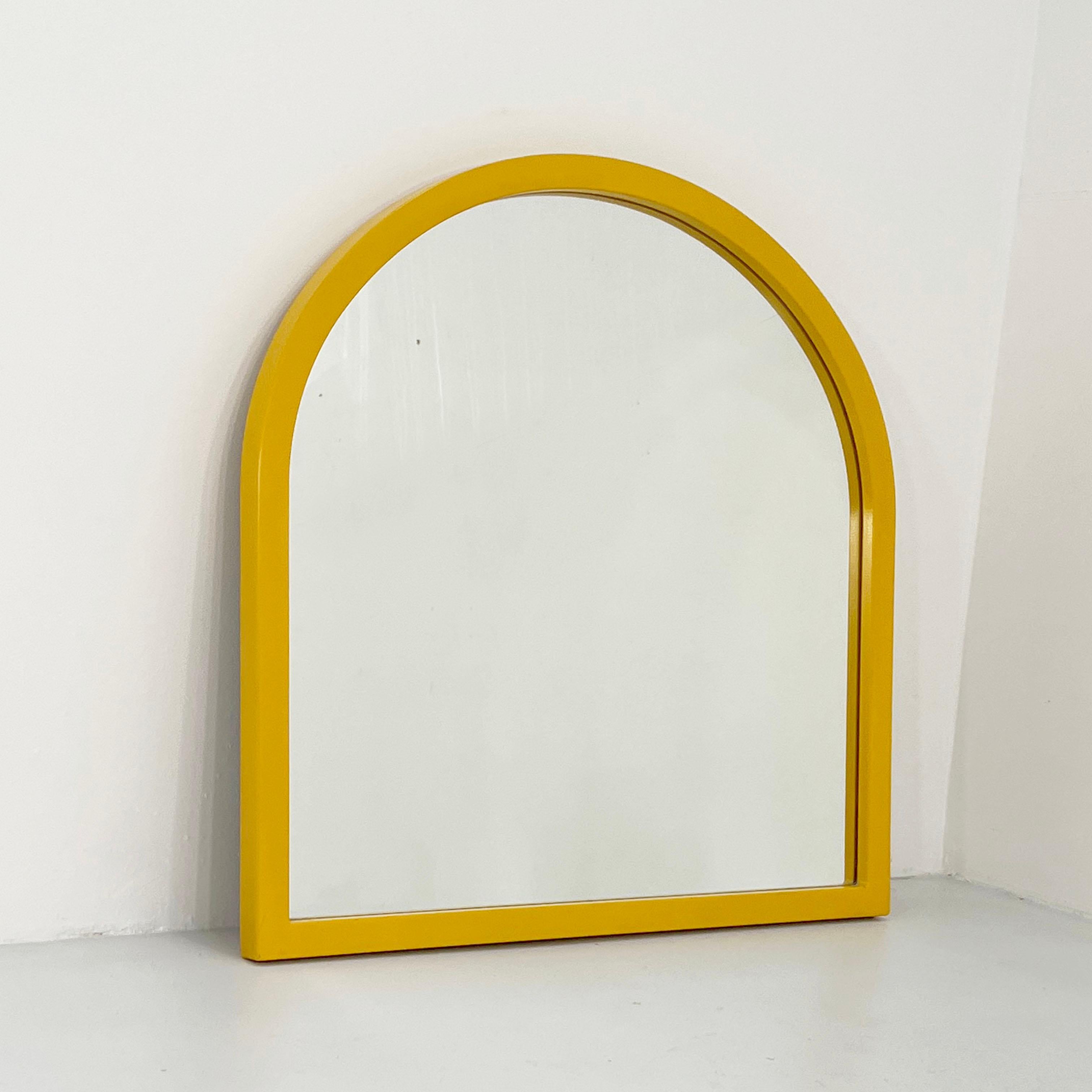 Yellow Frame mirror Model 4720 by Anna Castelli Ferrieri for Kartell, 1980s
Designer - Anna Castelli Ferrieri
Producer - Kartell 
Model - Model 4720
Design Period - Eighties
Measurements - Width 65 cm x Depth 3 cm x Height 65 cm
Materials -