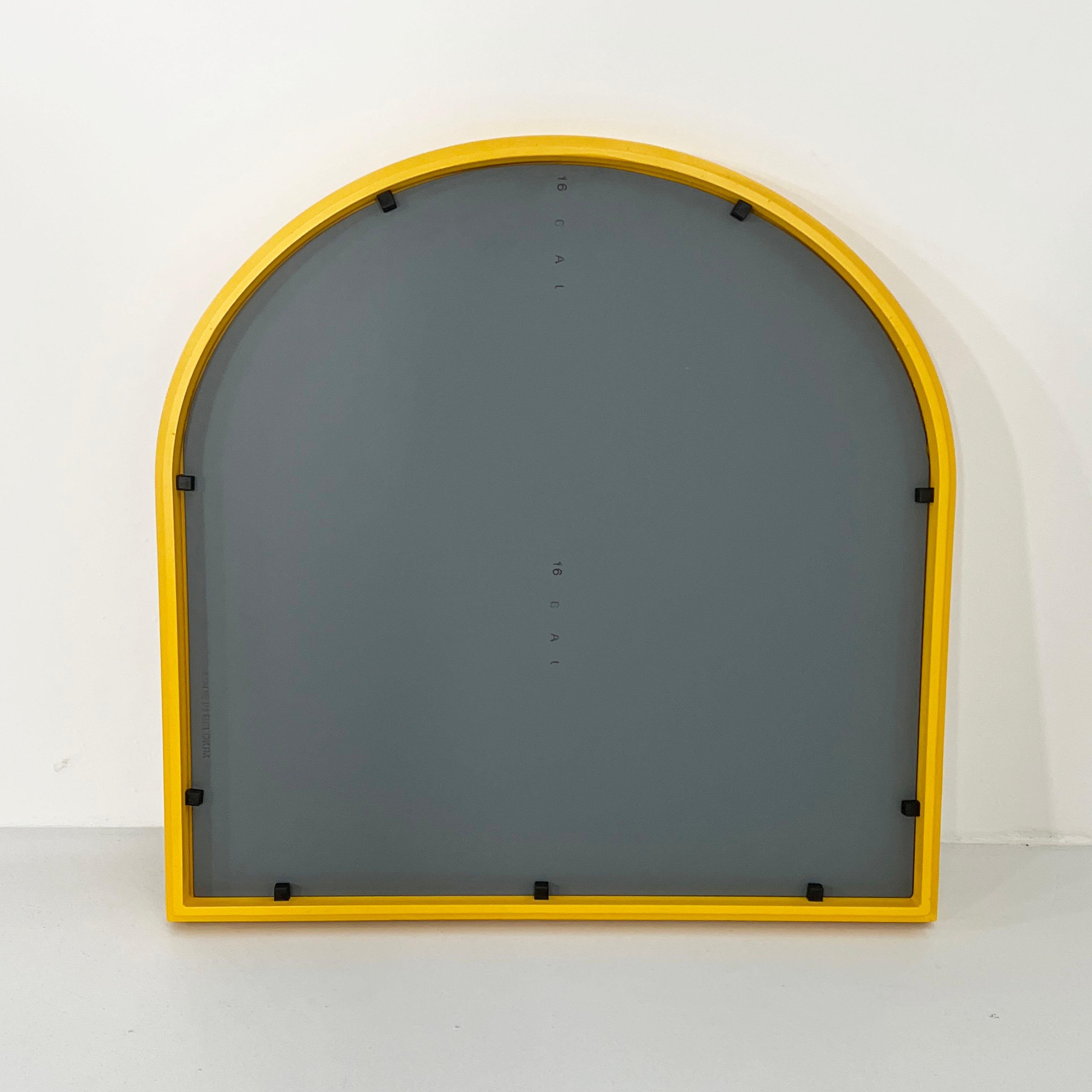 Late 20th Century Yellow Frame Mirror Model 4720 by Anna Castelli Ferrieri for Kartell, 1980s