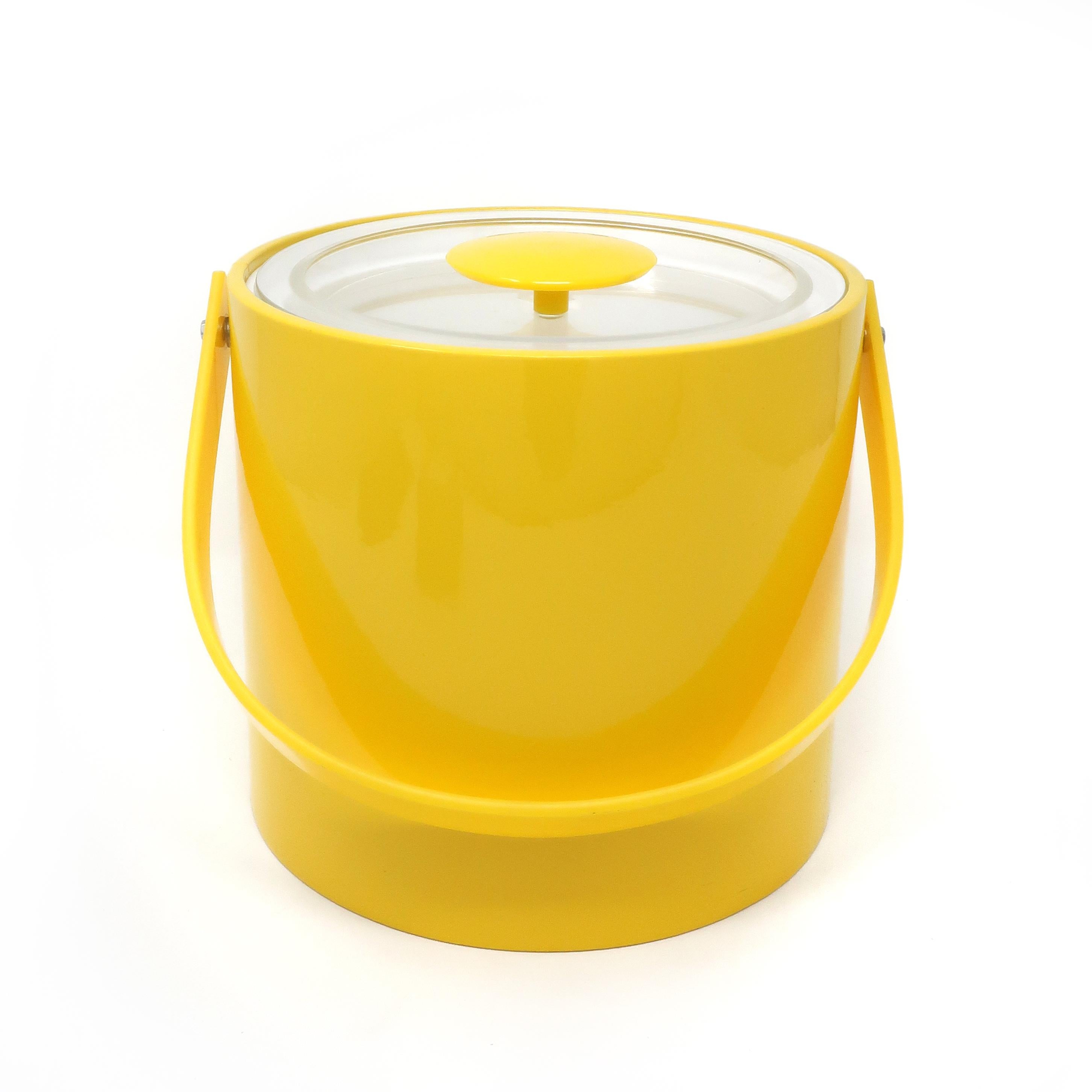 yellow ice bucket