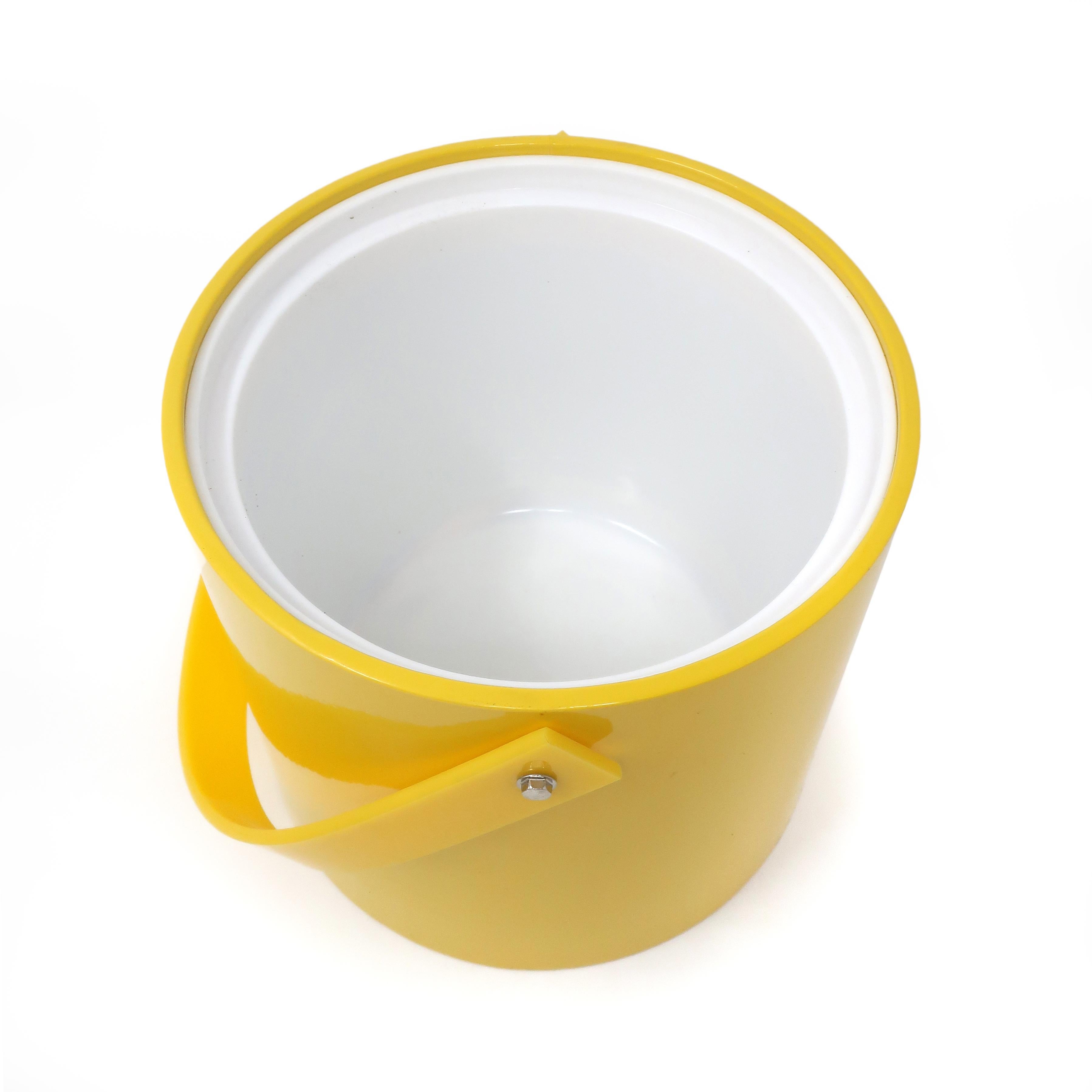 Mid-Century Modern Yellow Georges Briard Ice Bucket For Sale