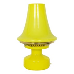Yellow Glass Lantern Lamp by Hans-Agne Jakobsson for Markaryd