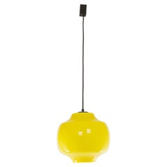 Yellow Glass Pendant by Alessandro Pianon for Vistosi, 1960s