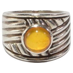Yellow Glass Ring