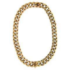 Yellow Gold 14 Carat Curb Chain Necklace