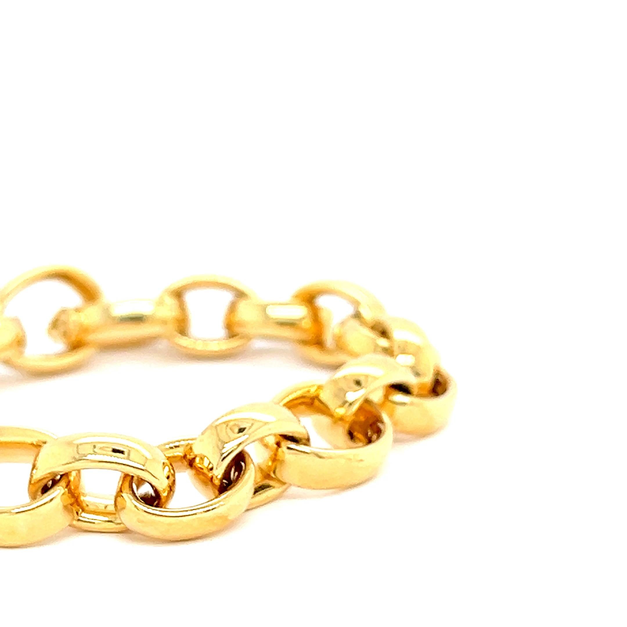 yellow Gold 18 Carats Chaine Bracelet For Sale 2