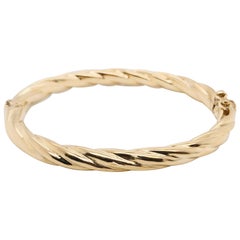 Yellow Gold 18 Karat Bangle Bracelet