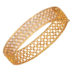 Yellow Gold 18 Karat Cuff Bracelet