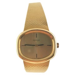 Yellow Gold 18 Karat Longines Lady Wristwatch