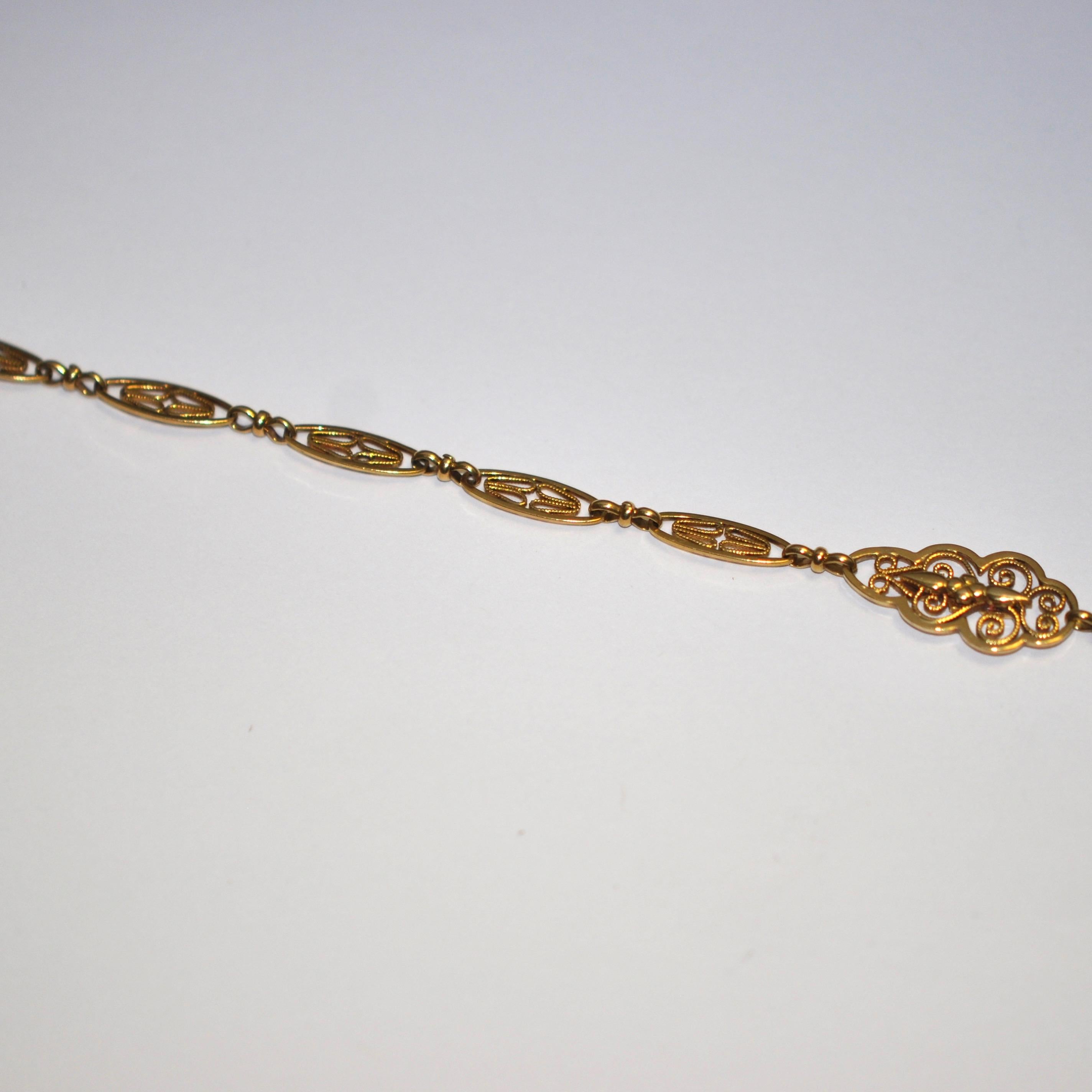 Yellow Gold 18 Karat Necklace In Good Condition In Vannes, FR