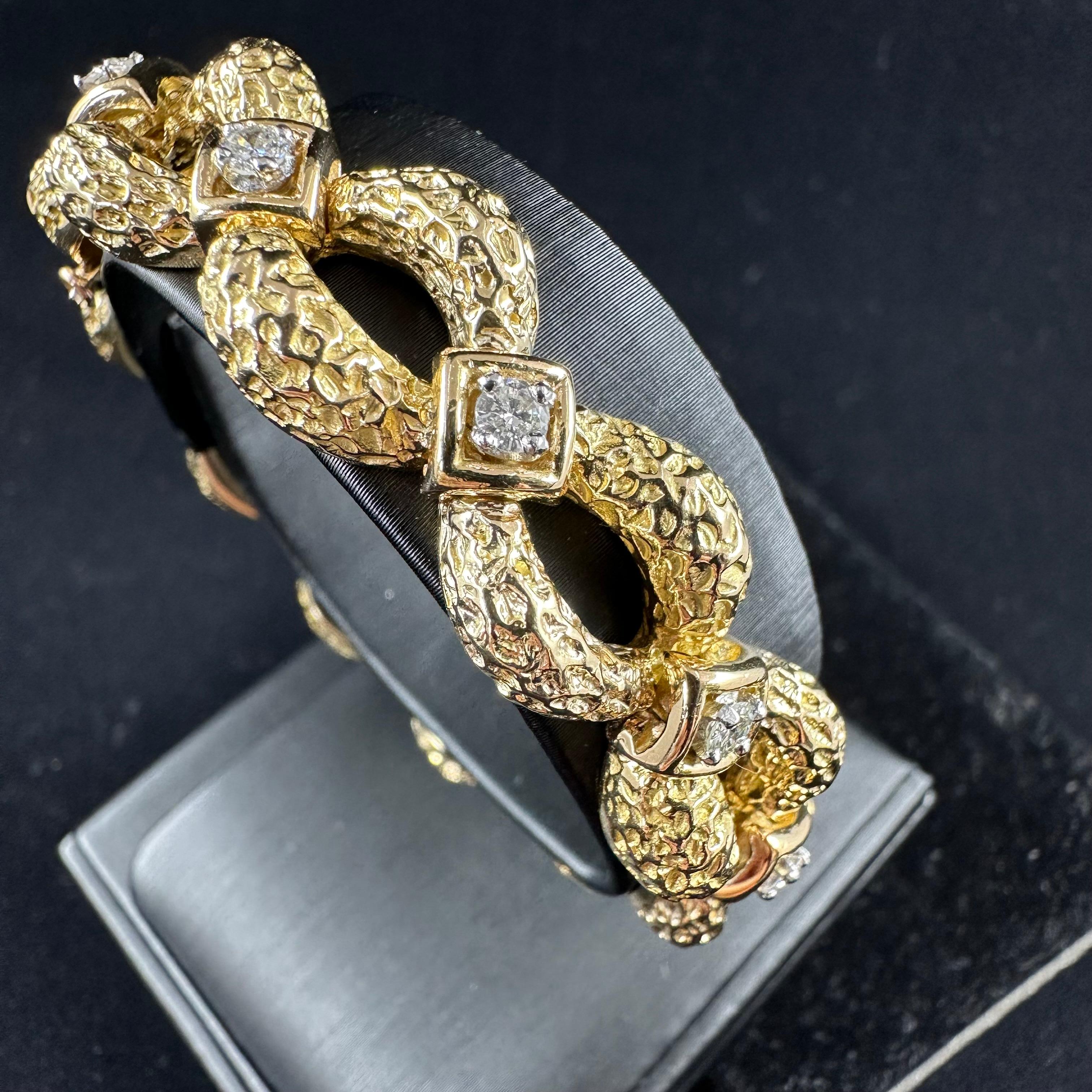 Yellow Gold 18K & Diamond Bracelet  1