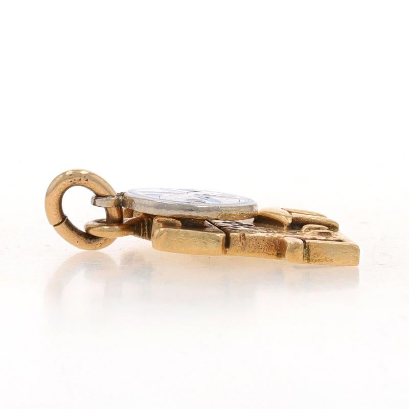 Gelbgold Allentown, Pennsylvania 200. Jahrestag-Anhänger aus Gelbgold - 14k niederländischer Liebe Hex im Zustand „Hervorragend“ in Greensboro, NC