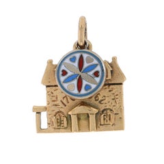 Charm in oro giallo per il 200° anniversario di Allentown, Pennsylvania - Esagono d'amore olandese 14k