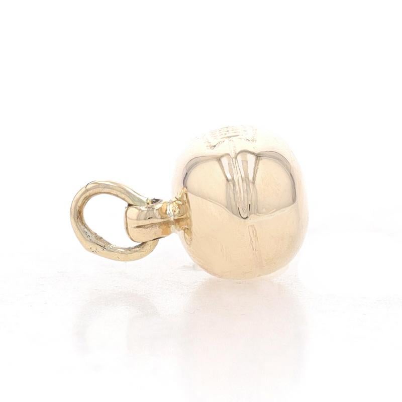 Yellow Gold American Football Charm - 14k Sports In Excellent Condition For Sale In Greensboro, NC