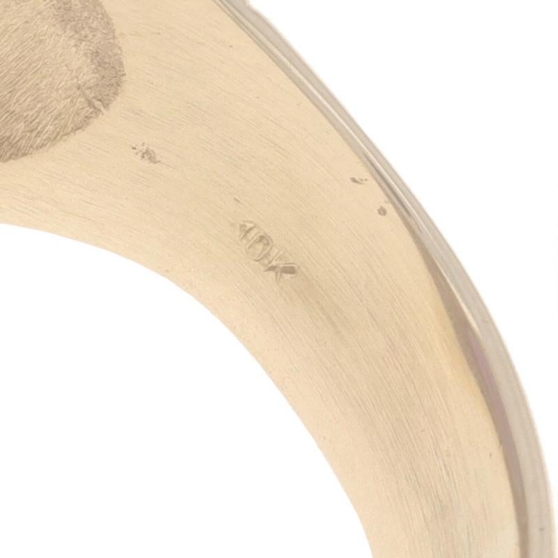 Bague Solitaire Cocktail Améthyste en Or Jaune 10k Ovale 28.40ct en vente 2