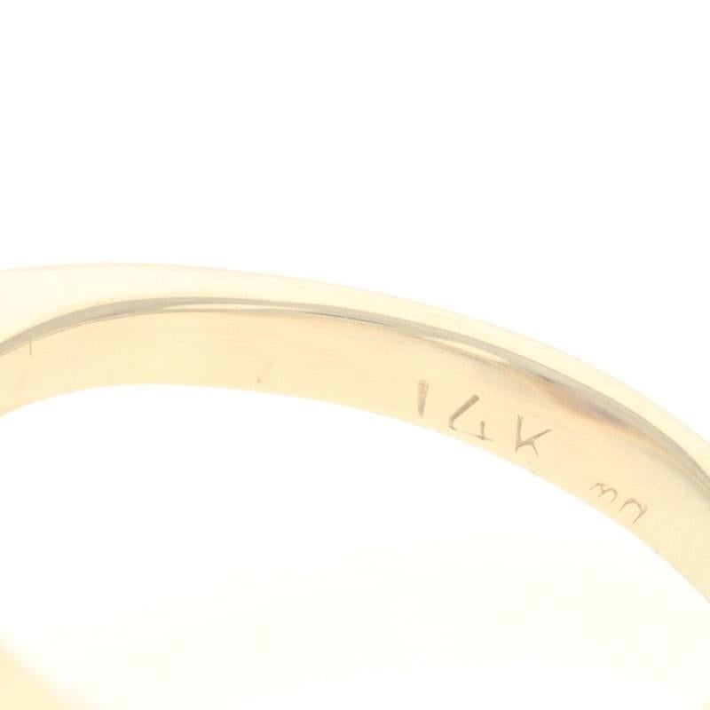 Bague bypass en or jaune avec améthyste et diamant - 14k Oval 1.92ctw en vente 1