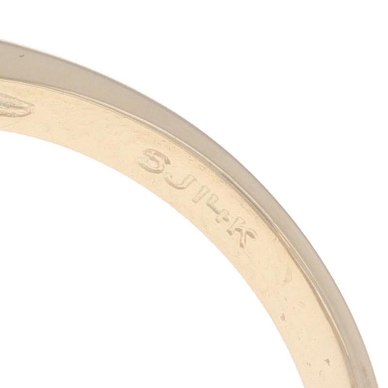 Anello cocktail con ametista e diamante in oro giallo - 14k Oval 2.12ctw in vendita 2