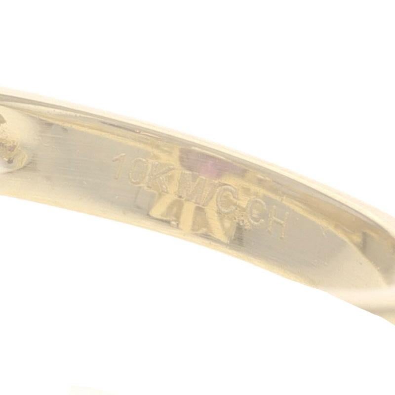 Bague cocktail halo en or jaune 10 carats avec améthyste et diamants, 3,60 carats poids total en vente 2