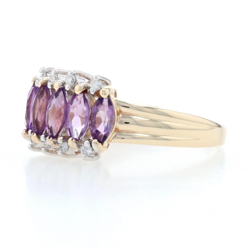 amethyst marquise ring