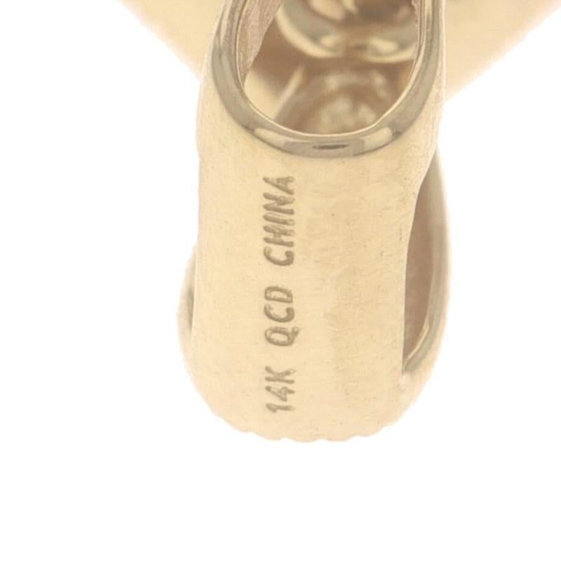 Pendentif en or jaune avec améthyste et diamants, poire 14 carats 14,85 ctw Milgrain Pour femmes en vente
