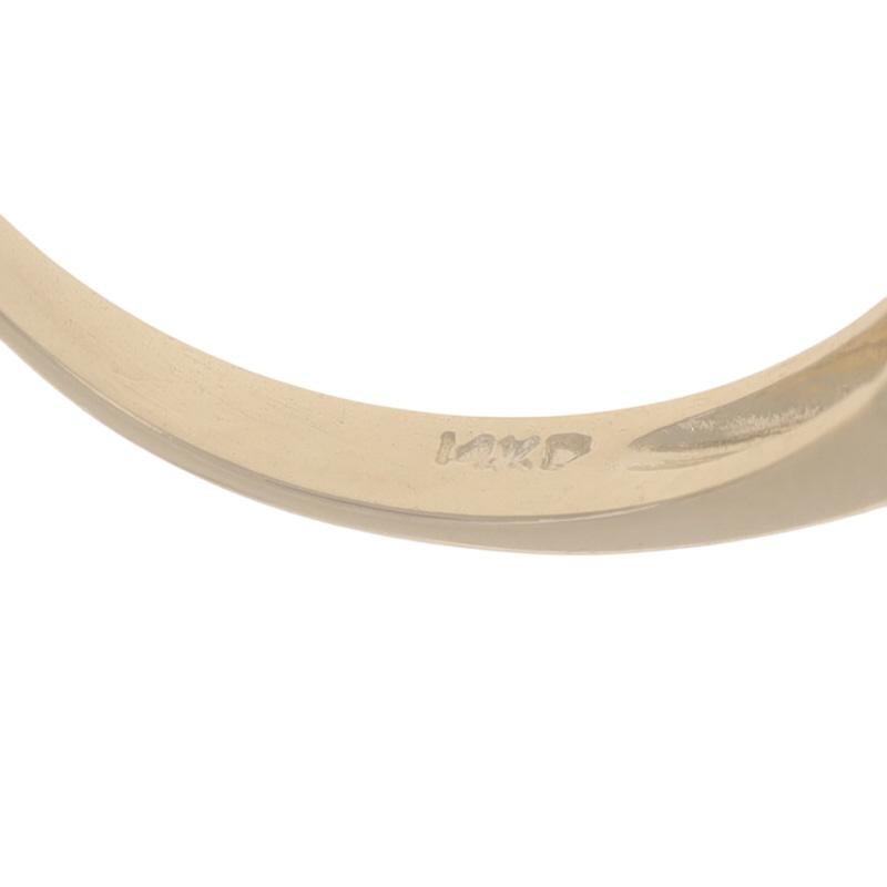 Bague en or jaune 14k Améthyste Diamant Ovale 1.95ctw en vente 1