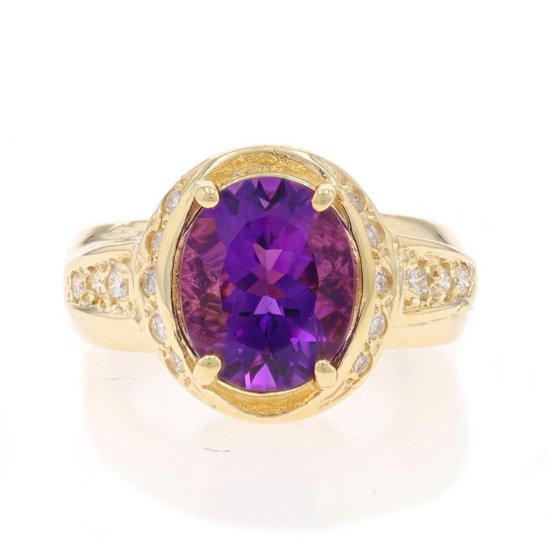 Taglia: 5 3/4
Costo della taglia: Una taglia in più per $50 o una taglia in meno per $40

Contenuto del metallo: Oro giallo 14k

Informazioni su A. Stone

Ametista naturale
Carati: 3.10ct
Taglio: Ovale
Colore: viola

Diamanti naturali
Carati: