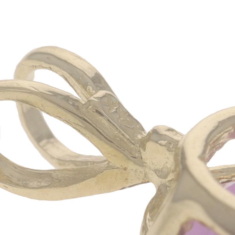 Pendentif Solitaire Améthyste en Or Jaune - 14k Ovale 9.10ct Pour femmes en vente