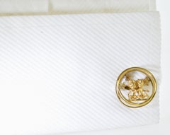 Yellow Gold Amusing Motif Cufflinks by the famous American designer Ruser, 1955