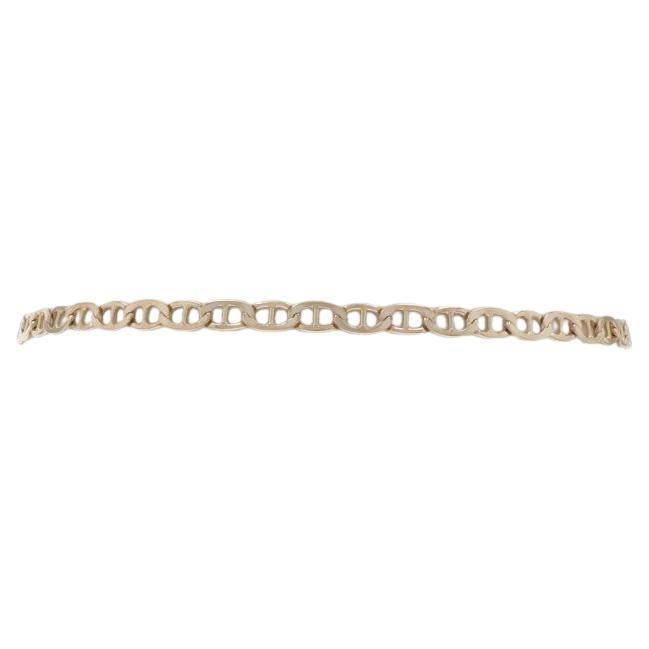 Bracelet de chaîne d'ancre en or jaune - 14k Marin