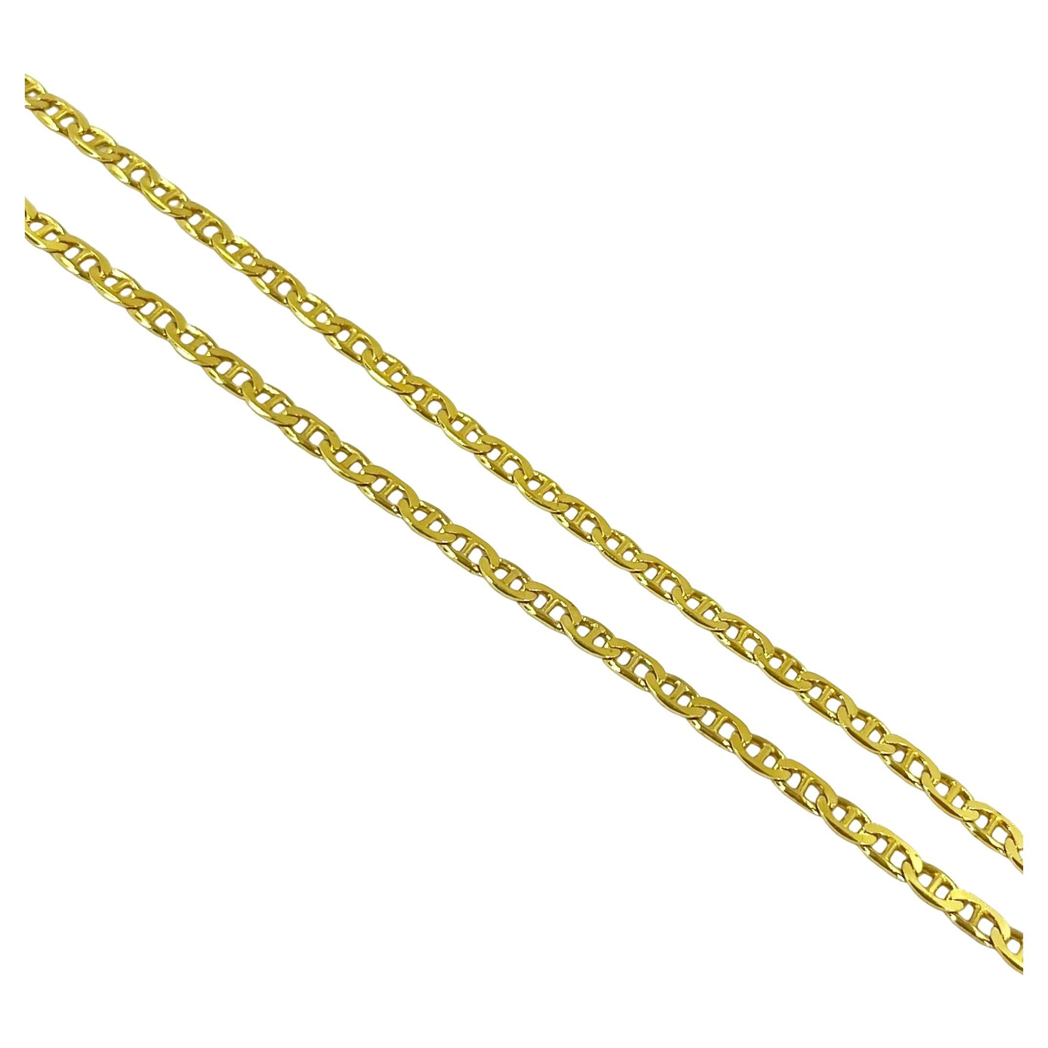 Yellow Gold Anchor Chain