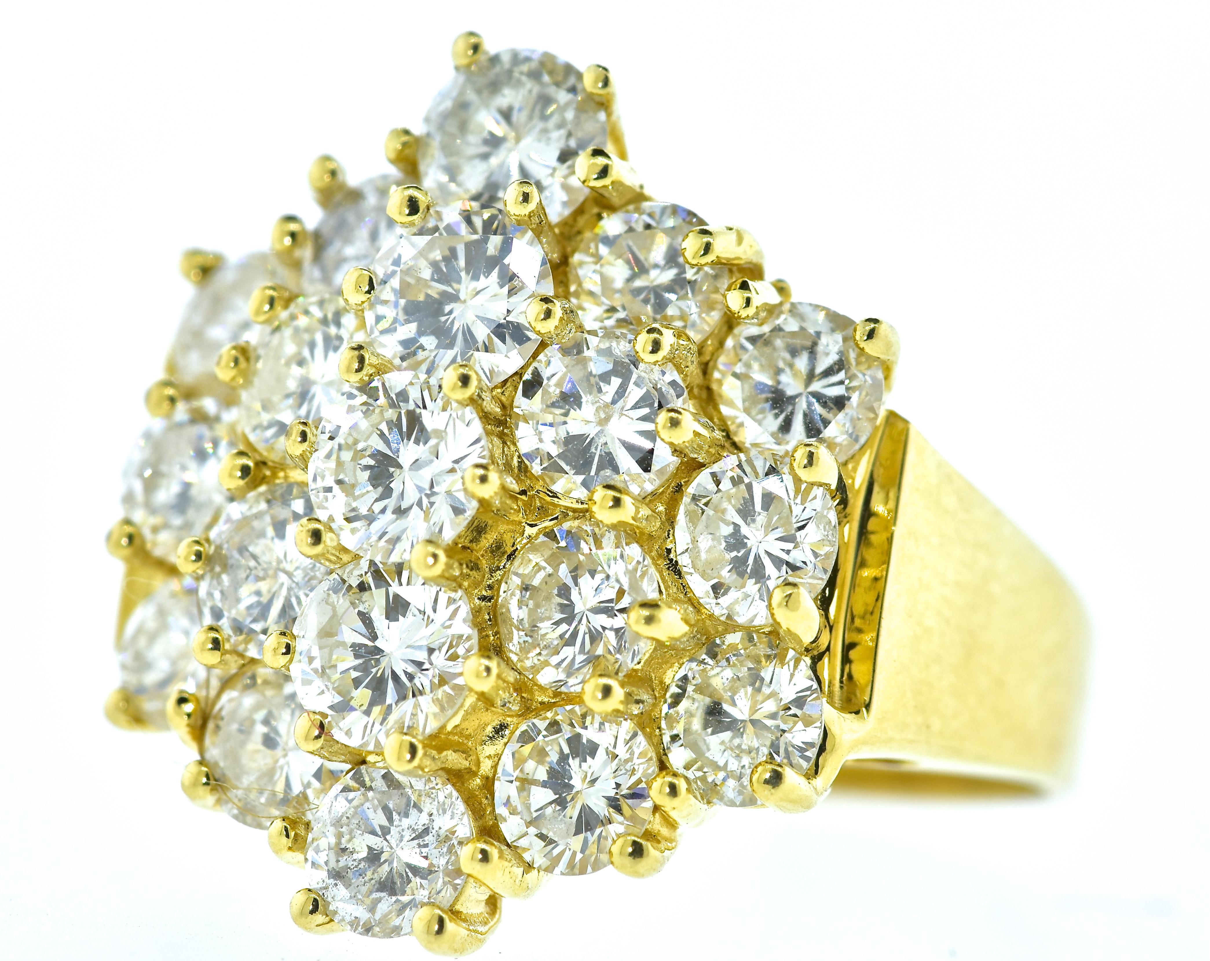 Yellow Gold and Brilliant Cut Diamond Ring 1