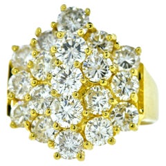 Yellow Gold and Brilliant Cut Diamond Ring
