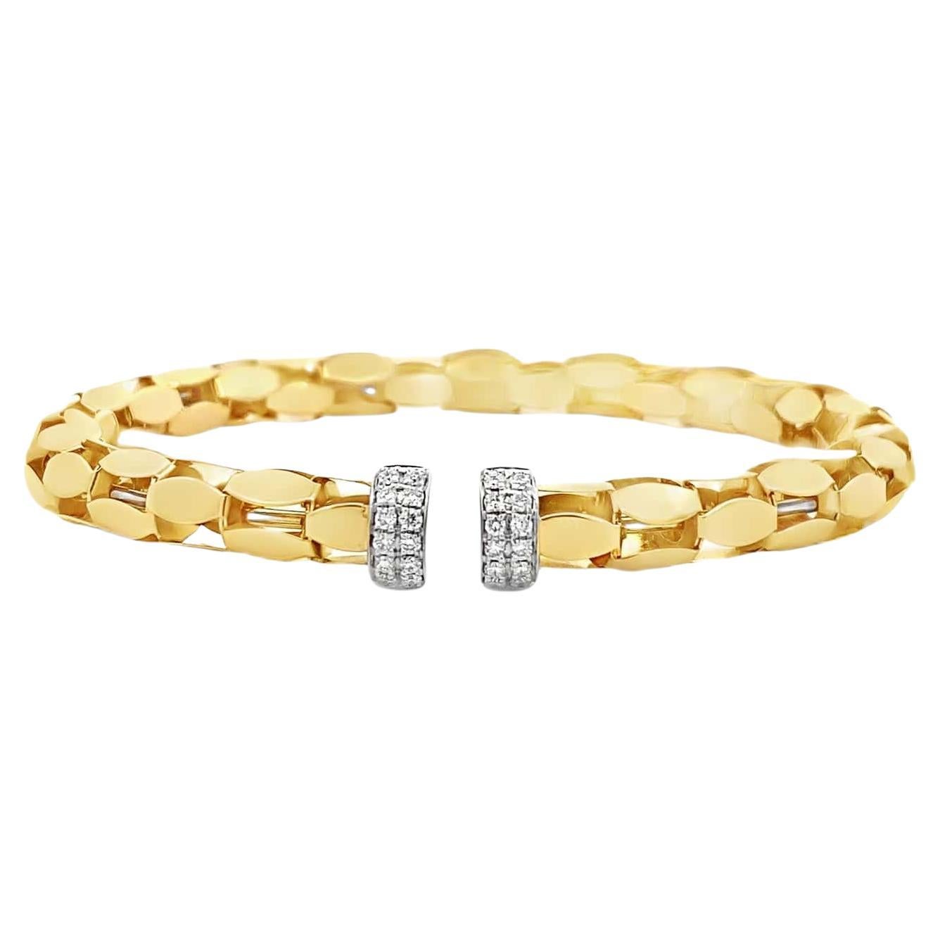 Maurice Fine Jewelry - Yellow Gold and Diamond Link Bracelet