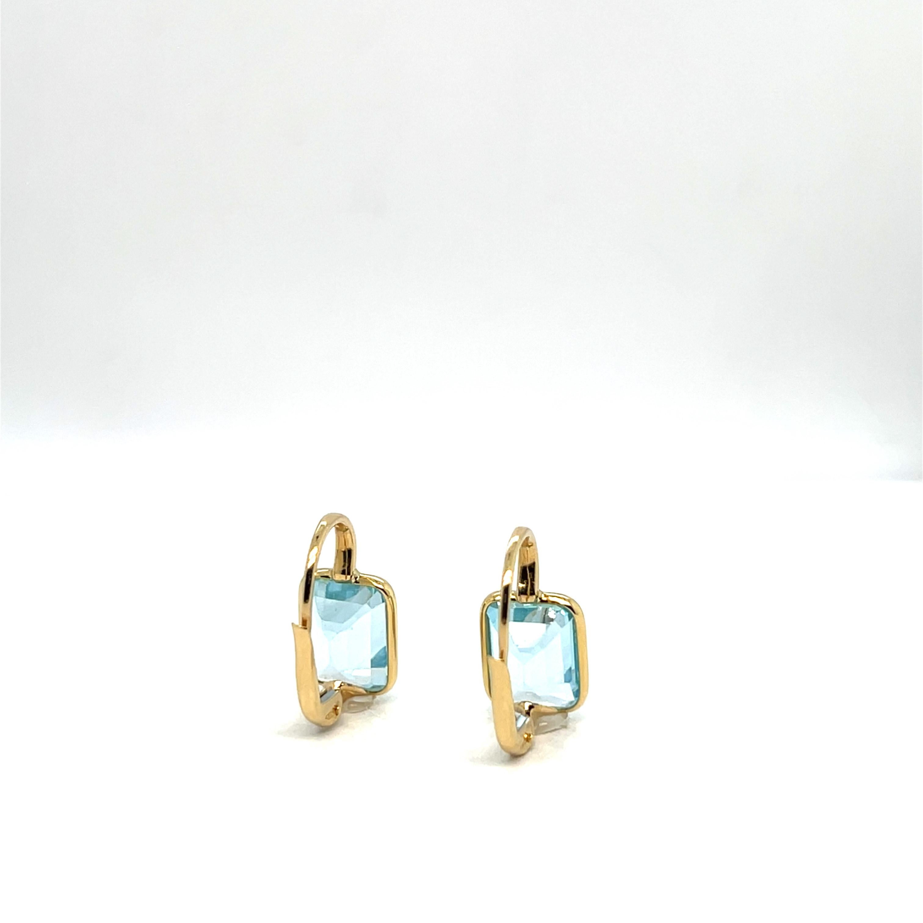 Gelbgold und Naturquarz-Ohrringe im Angebot 1