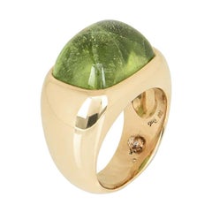 Yellow Gold and Peridot Dress Ring by Rossi