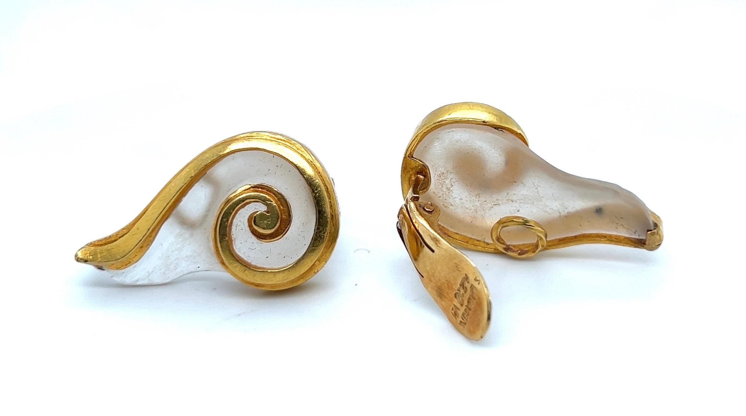 Ohrringe aus Gelbgold und Bergkristall von Lalaounis (Moderne) im Angebot